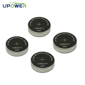 แบตเตอรี่แบบชาร์จได้ ULi LIR2477 ชนิดกระดุม 3.6V Li-ion สำหรับอุปกรณ์อิเล็กทรอนิกส์ ขายส่ง - Product Image 4