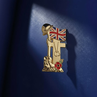 Nouvelle broche coquelicot Europe et États-Unis, épinglette commémorative Princesse Kate, mode gouttes d'huile, corsage