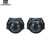 GOODZOOM Installation avec perte 3 pouces Bi LED Project Lens Phare Billed Lentilles de voiture Lampe de voiture Système d'éclairage automobile Phares 124W
