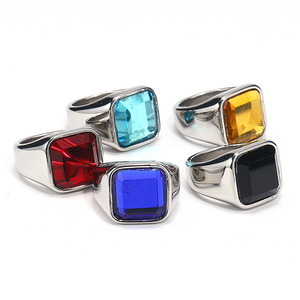 Anillos de Piedras Preciosas para Hombre de Acero Inoxidable con Baño de Titanio Estilo Punk de <span class=keywords><strong>Atila</strong></span> - Product Image 6