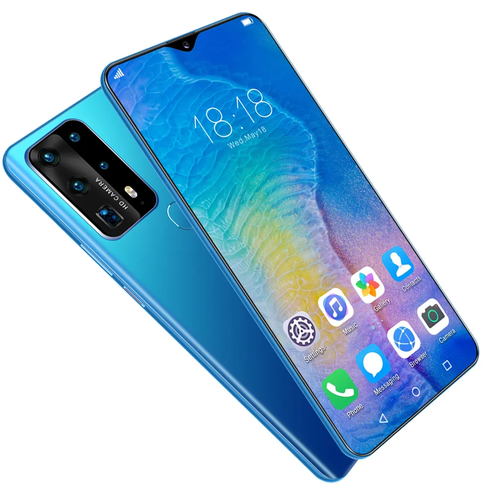 Nouveau Pas Cher P43Pro Puissant de Haute Qualité Performance Téléphone Portable 4G téléphone Cellulaire avec D'identification de Visage