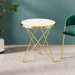 Fabricant vente en gros ensemble de plaques en cristal brillant de bureau <span class=keywords><strong>jazz</strong></span> lumière blanche de luxe petite table ronde de bureau - Product Image 3