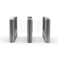 Barrière pivotante durable en acier inoxydable 304 avec lecteur d'empreintes digitales pour système de sécurité de campus