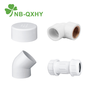 Chất lượng cao tùy chỉnh uPVC PVC phụ kiện đường ống Trắng PN10 sch40 <span class=keywords><strong>TEE</strong></span> khuỷu tay ỐNg Lót End Cap - Product Image 5