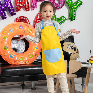 Delantal de cocina personalizado para niños, juego de pintura ajustable con bolsillo - Product Image 5
