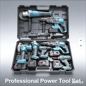16-teiliges Akku-Werkzeug-Kombiset OEM Großhandel Bürstenloser Winkelschleifer Schraubenschlüssel Bohrmaschinen-<span class=keywords><strong>Set</strong></span> für Werkstätten - Product Image 6