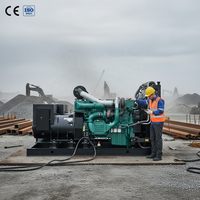 Generator Portabel Senyap Volvo Engine 500KW Fase Tunggal 220V 380V 50Hz 60Hz dengan Desain Tahan Cuaca 1500 RPM untuk Penggunaan Luar Ruangan