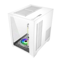 AntarcChill Wholesale High Standard Computer Case Full Glass Panel Gaming Pc Case Aluminum Watercooling Micro ATX ITX PC Case