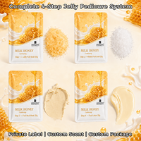 Kit de Spa Manucure Pédicure Doux au Lait et Miel en Gros, Personnalisable avec Logo, Ensemble de Soins des Pieds en Vrac pour Salons de Manucure et Acheteurs de Produits de Beauté en Détail