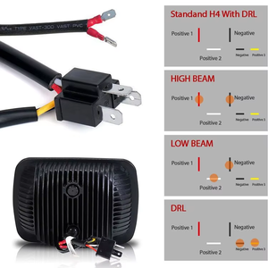 FDN 4x6 accesorios de coche faro Led 45W 5 pulgadas foco Led cuadrado Lámpara de trabajo Led de haz alto para vehículos de coche Para Autos - Product Image 4