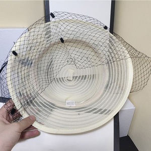 Sombrero para fiesta <span class=keywords><strong>de</strong></span> té, sombrero para fiesta nupcial, flores, ala ancha - Product Image 6
