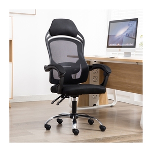 Thoải mái màu trắng và màu đen khung xoay cao trở lại đồ <span class=keywords><strong>n</strong></span>ội thất ghế máy tính ghế vă<span class=keywords><strong>n</strong></span> phòng với chỗ để châ<span class=keywords><strong>n</strong></span> - Product Image 2