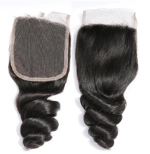 Mèches naturelles du cambodge Remy — queen beauty, extension de cheveux humains ample, de couleur foncée, avec Closure et frontal - Product Image 5