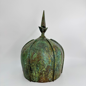 Elmetto artigianale in bronzo modelli decorativi unici antichi dispositivi di protezione utilizzando tecniche di stampa UV e pressofusione - Product Image 4