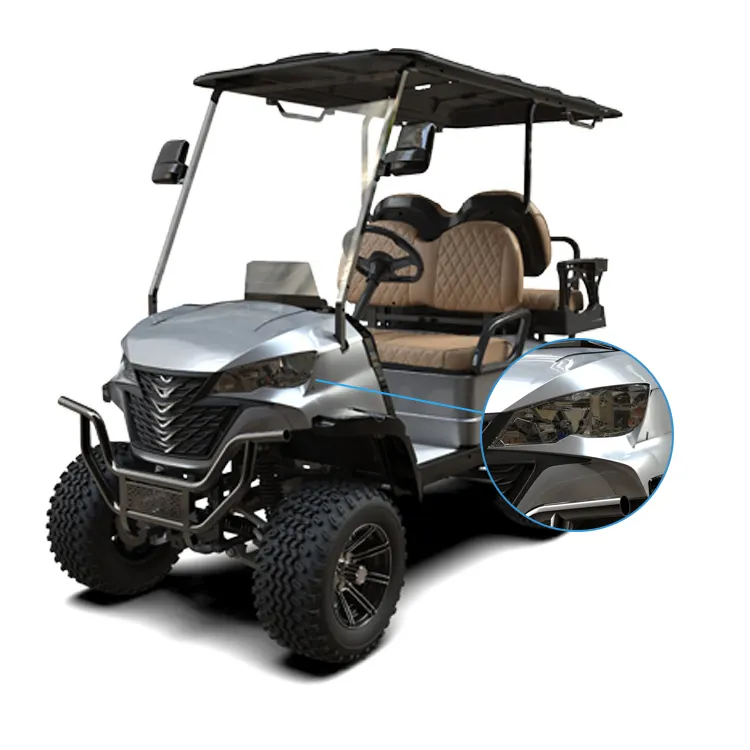 Chinese Cheap Off road 2 4 6 Seater Lifted Golf Cart Car 2+2 Seat 72V 4 Wheel Electric Golf Buggy Hunting Cart