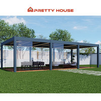 Système de persiennes manuelles motorisées en aluminium Toit de pergola Toit ouvrant Auvent à persiennes avec spa