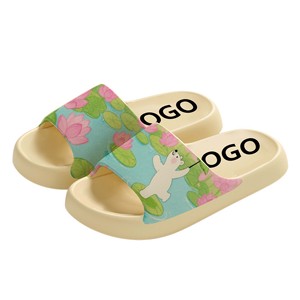 Pantoufles d'intérieur personnalisées <span class=keywords><strong>avec</strong></span> impression <span class=keywords><strong>ours</strong></span> <span class=keywords><strong>polaire</strong></span> et lotus Diapositives design dessin animé mignon de haute qualité <span class=keywords><strong>avec</strong></span> personnalisation du logo - Product Image 5