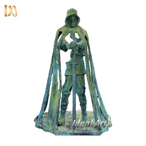 Statue <span class=keywords><strong>de</strong></span> guerrier en bronze et <span class=keywords><strong>terre</strong></span> <span class=keywords><strong>cuite</strong></span> grandeur nature <span class=keywords><strong>de</strong></span> style antique pour décoration extérieure - Product Image 6