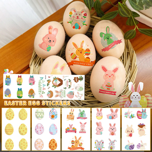 Tatuajes de <span class=keywords><strong>feliz</strong></span> Pascua para niños y niñas, huevos de conejito divertidos, tatuajes temporales, decoración de fiesta de Pascua, <span class=keywords><strong>tatuaje</strong></span> falso de Pascua, pegatina - Product Image 2