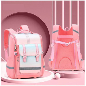 Sac à dos d'étudiant à la mode avec logo personnalisé Sac d'école étanche de grande capacité Sac d'école réfléchissant la lumière de sécurité pour adolescents - Product Image 2