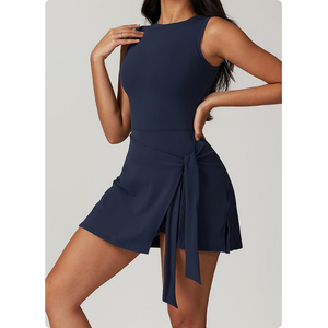 瑜伽网球连衣裙休闲性感连衣裙穿锻炼健身女性跑步高尔夫连衣裙 - Product Image 6