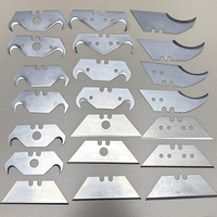 Lames de couteau utilitaire rétractables de sécurité trapézoïdale robustes lame de coupe de bureau en acier à haute teneur en carbone revêtement antirouille