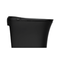 WC intelligent noir TA-X560DF TEJJER, une seule pièce, avec chasse d'eau automatique et réservoir intégré