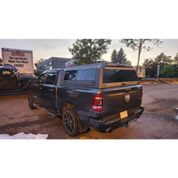 Hardtop de camion en aluminium résistant aux intempéries, relevable, verrouillable, avec feux stop intégrés, fenêtres latérales coulissantes en verre, personnalisable