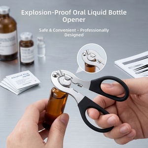 Apribottiglie Portatile in Acciaio Inossidabile per Liquidi Orali, Strumento Anti-Scoppio per Rimuovere Tappi in Alluminio da Flaconi di Medicinali - Product Image 4