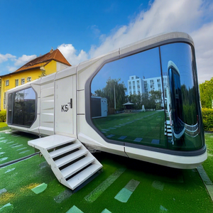 Maison capsule moderne et contemporaine de luxe, imperméable, résistante au feu et à la corrosion, structure en acier, maison conteneur pour le glamping - Product Image 1
