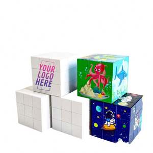Cubo Mágico Personalizado de 5.7cm con Impresión UV - Rompecabezas sin Costuras para Regalos Promocionales y Eventos - Product Image 1