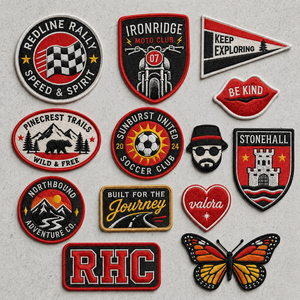Achieve Zero Error In Sample Testing Football Pattern Embroidered Patch Soccer Iron On Custom Letter Logo Embroidery Patch - Product Image 1