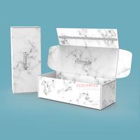 Boîte d'expédition en carton avec logo personnalisé avec bande à fermeture éclair Bande d'arrachage adhésive postale ouverte Boîte postale auto-scellante