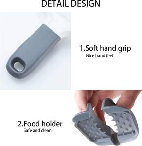 Cortador de verduras multifuncional, rebanador de mandolina Manual, rebanador de tomate, pepino, cebolla, con hoja de acero inoxidable, agarre cómodo - Product Image 5