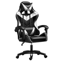Belle chaise d'ordinateur de jeu à domicile en cuir PU rose avec fonction de massage Bon prix Meubles Cybercafé pour la maison ou le bureau