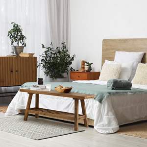 Banco de madera de granja con almacenamiento, otomana de almacenamiento largo <span class=keywords><strong>para</strong></span> pasillo, <span class=keywords><strong>cocina</strong></span>, sala de estar, muebles de extremo de cama, banco de madera - Product Image 4
