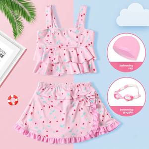 Summer New Princess Dress Style <span class=keywords><strong>Maillot</strong></span> <span class=keywords><strong>de</strong></span> <span class=keywords><strong>bain</strong></span> pour filles Bikini deux pièces pour enfants grands et bébés - Product Image 2