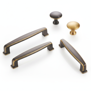 <span class=keywords><strong>Tiradores</strong></span> y Manijas para Cajones de Latón Cepillado <span class=keywords><strong>Dorado</strong></span> con Diseño Acanalado, Latón Macizo y Duradero - Product Image 2