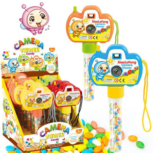 Cámara educativa de plástico rellena de dulces Halal para niños, visor de fotos, juguetes de dulces con Doce - Product Image 1