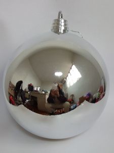 Luxus bunte Kunststoff 40CM große Weihnachts kugel & Baum Ornamente Anhänger runde Weihnachts dekoration Bälle - Product Image 2