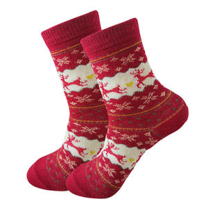 Chaussettes tubulaires créatives d'automne-hiver, style européen et américain, pour le Nouvel An, <span class=keywords><strong>Noël</strong></span>, bonhomme <span class=keywords><strong>de</strong></span> neige, Père <span class=keywords><strong>Noël</strong></span>, tricotées, chaussettes <span class=keywords><strong>de</strong></span> printemps - Product Image 5