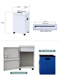 Déchiqueteuses de CD et de documents haute sécurité, avec une vitesse de déchiquetage très efficace, répondant aux exigences du travail de bureau intensif - Product Image 2