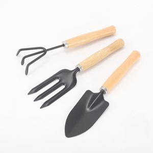 Garden Tool Set 3 Piece Stainless Steel Hand Trowel Fork Rake For Indoor Outdoor Planting Digging Weeding - Product Image 1