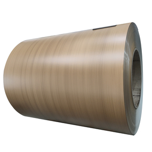 Bobine d'acier prélaqué PPGI effet bois pour porte de <span class=keywords><strong>garage</strong></span>, bobine d'acier laminé à froid haute résistance 0,45 mm JIS, découpe sur mesure - Product Image 4