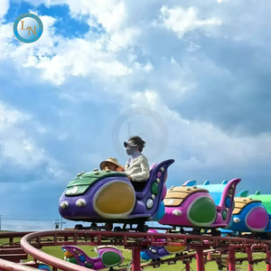 Train de montagnes russes intérieur/extérieur en fibre de verre pour attractions pour enfants pour centres commerciaux Capacité de 20 personnes - Product Image 2