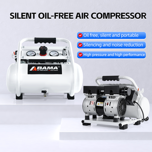 Máy nén khí nha khoa loại im lặng 220V 128L/phút 1HP với động cơ máy nén khí chất lượng cao - Product Image 4