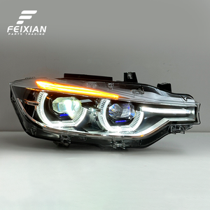 Faro a <span class=keywords><strong>LED</strong></span> per <span class=keywords><strong>BMW</strong></span> Serie 3 <span class=keywords><strong>F30</strong></span> F35 2013-2018, Gruppo Ottico con Lente Proiettore, Luci Diurne DRL, Plug and Play, Nuovo 12V - Product Image 4