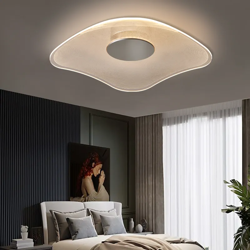 Panel de luz Led de techo, lámpara acrílica, placa de guía de luz led personalizada para dormitorio minimalista