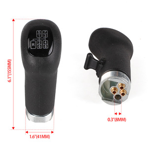 Car Gear <b>Knob</b> Black Plastic Ergonomic <b>Shift</b> Lever For DAF 1285260 1285258 8mm Socket - Product Image 1