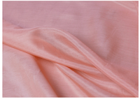 Tissu de doublure en coton et soie en gros, tissu de doublure en mousseline de soie française unie teinte